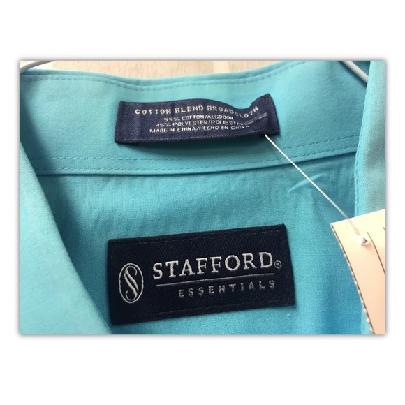Stafford,men,shirts(2),blue,formal, $15each,Sz17.: - Picture 5 of 8